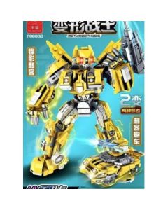 Shapeshifting Warrior: Shadow Assassin Sports Car Mecha Building Blocks 456 Pieces 36 Boxes/Box