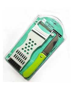 Multi-function planer, radish planer, shredded planer, vegetable cutter, folding fruit knife combination, 15 sets/pack