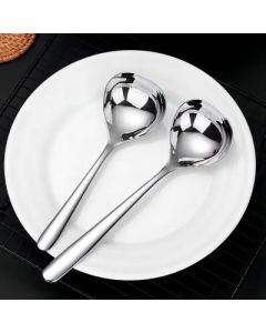 Stainless steel ladle with small handle