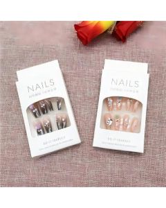 Wear nail piece detachable one-size-fits-all nail patch jelly glue fake nail No. 5