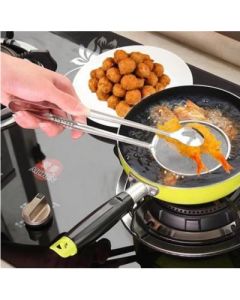Stainless steel colander oil scoop fried food scoop tofu powder sieve filter food oil clip 6 B33-3-2