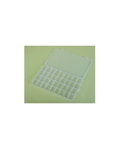 Jewelry box with transparent compartments