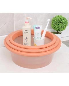 Fall-resistant basin Thickened 33cm deepened transparent solid color basin