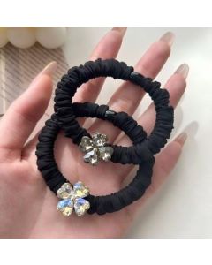 A pair of headstring small rubber band hair rings