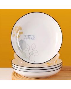 Fruit plate 7.1 inch full-color ceramic plate