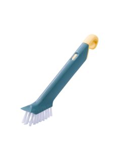 Multi-function cleaning brush with tweezers