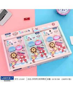 Simulated food eraser color stereoscopic DIY