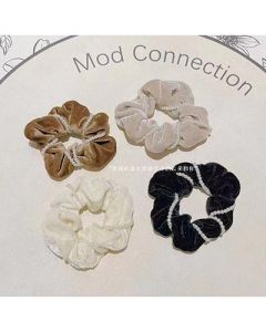 Pearl wrap satin large intestine hair tie Korea