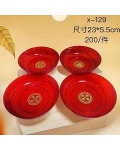 Snack plate PP material transparent