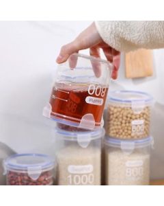 Sealed multigrain jar storage jar with transparent lid 800ml