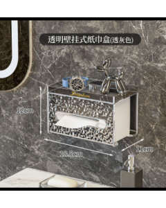 Wall-mounted tissue box 