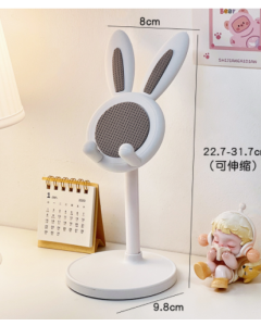 Mobile phone holder for rabbits