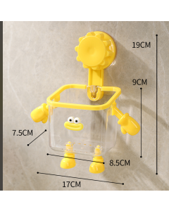Two-handed shelves with large mouth suction cups