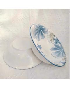 Ceramic bowl blue nobleman 7 inches