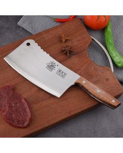 Wooden handle three-nail bone chopping knife Zhonglide JB904 stainless steel kitchen knife set