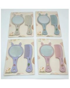 Deer ear mirror deer ear card mirror comb two-piece set 300 sets/box