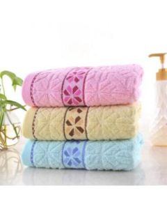 Cotton towel Yarou thickened weakly twisted diamond-shaped flowers