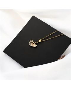rhinestone necklace titanium steel jewelry clavicle chain alloy pendant
