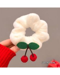 Plush large intestine hair ring, ball head tie hair headband, festive hair rope headpiece