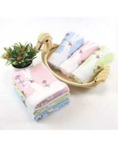 Children's small towel cotton face wash household soft absorbent face towel cartoon baby cotton towel six B41-3-2