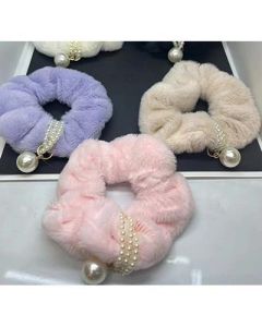 Pearl Wrapped Satin Colon Hair Loop No. 36