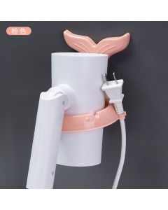 Fishtail folding hair dryer rack 