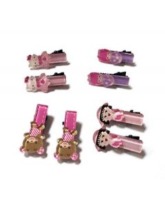 Acrylic cartoon duckbill clip edge clip children's headdress, girl's hair ornament, top clip, wind color