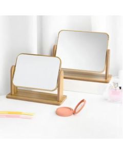Rectangular vanity mirror vintage wood rotatable 60 boxes/carton
