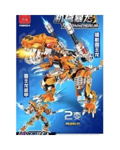Mechanical Tyrannosaurus Rex Mecha Assembly Blocks 443 Particles 36 boxes/carton