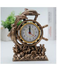 Alarm Clock Helmsman Dolphin Cartoon Alarm Clock