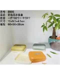 Drain the clamshell soap dish in color