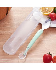 Baby stainless steel double-ended scrape 