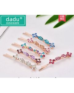 Rhinestone side clip to clip a word clip bangs clip hairpin clip before pressing the front hair crushed hairpin 2 pieces