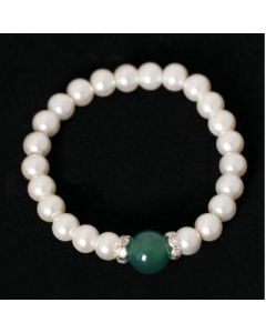 Pearl Bracelet Stud Earrings with Onyx Beads 2-8