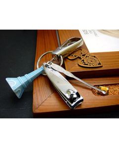Nail clippers, keychain, keyring, pendant, ear spoon, keyring, metal