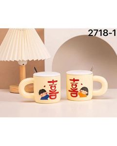 Couple Water Mug Ceramic Mug 60/Carton