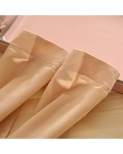 Short stockings thin transparent solid color