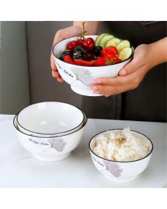Ceramic instant noodle bowl soup bowl 7 inch thickened