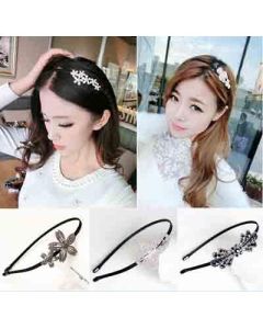 Pearl headband Korean version with fine diamonds