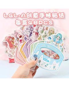 Sticker Set LGL-A Red 48/box
