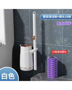 Wall-mounted cleaning brushes 