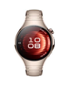 HUAWEI WATCH 5 42mm Premium Shimmer Gold Edition 904L Stainless Steel Case Dawn Gold Titanium Strap X-TAP Smart Sensing Window HarmonyOS Wrist Assistant eSIM Communication