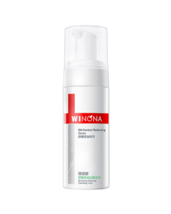 Winona Soothing Oil-Control Facial Cleansing Foam 150ml, Oil Control & Blackhead Removal Face Wash for Men and Women Skincare