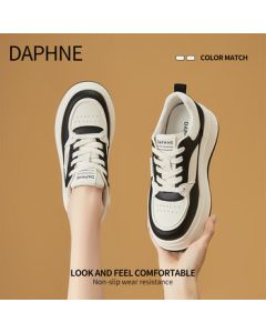 DAPHNE Women's White Sneakers 2025 New Summer Versatile Shoes for Women Platform Casual Sports Shoes Women's Skate Shoes