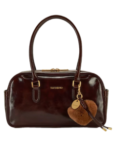 Samsonite Fashion Women's Shoulder Bag Pillow Bag Everyday Commuter Bag Chocolate Brown Handbag NY4