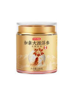 JD Canada American Ginseng Slices 100g 1.2-1.4cm, Nourishing Gift for Elders, Practical Health Supplement for Soaking in Water