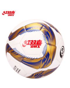 DHS Double Happiness Standard No. 5 Football for Training and Matches, Machine-Stitched and Durable FS5-5
