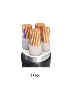 ZhengLian ZC-YJV Copper Core Power Cable 3*10+1 Price per Meter