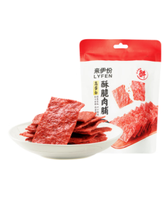 Laiyifen High-Protein Crispy Pork Jerky Original Flavor 35g Jingjiang Specialty Potato Chips Ready-to-Eat Snack Meat Strips Dried Pork Snack