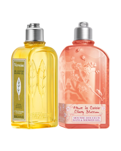 L'Occitane Gift Set Shower Gel (Green Grape + Verbena) Deep Cleansing Moisturizing Long-Lasting Fragrance Hydration Birthday Gift for Men & Women